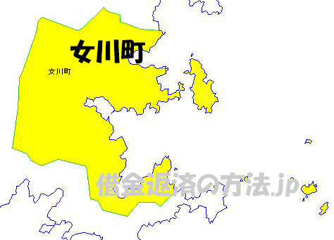 女川町の地図