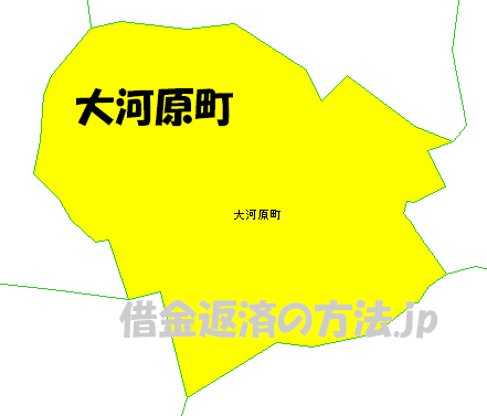 大河原町の地図
