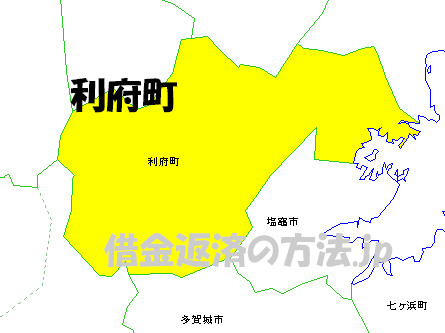 利府町の地図