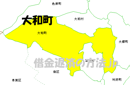 大和町の地図