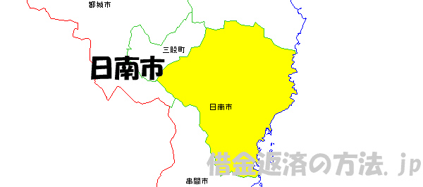 日南市の地図