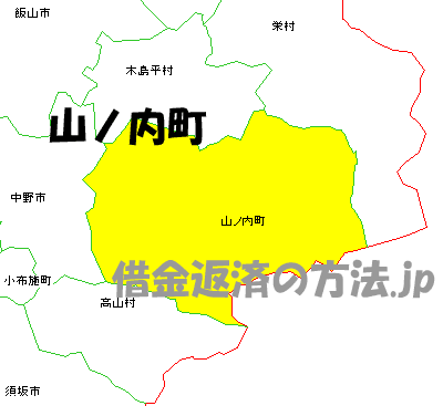 山ノ内町の地図