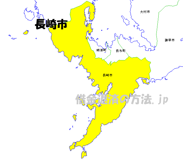 長崎市の地図