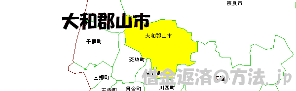 大和郡山市の地図