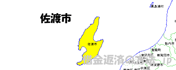 佐渡市の地図