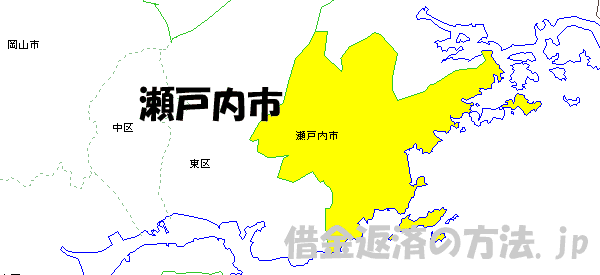 瀬戸内市の地図