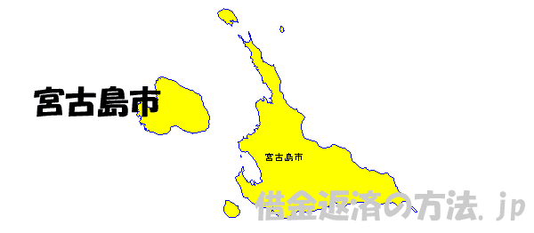 宮古島市の地図