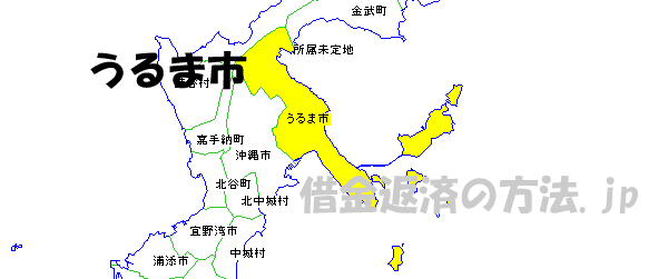うるま市の地図
