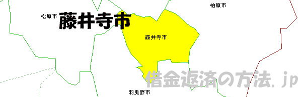 藤井寺市の地図