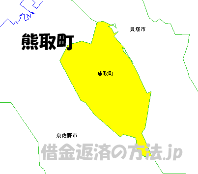 熊取町の地図