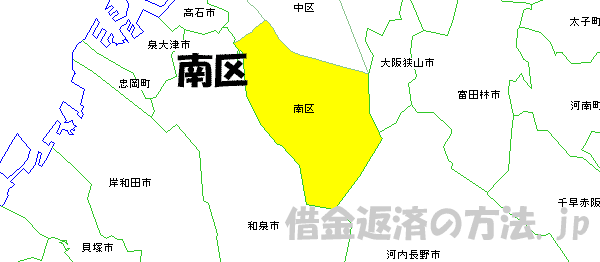 堺市南区の地図