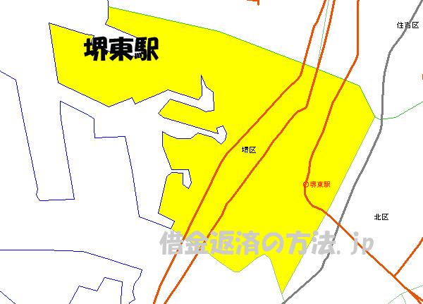 堺東駅の地図
