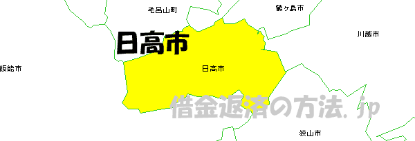 日高市の地図