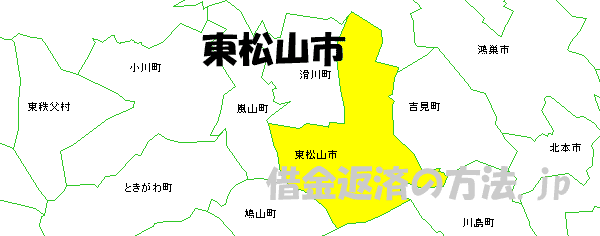 東松山市の地図