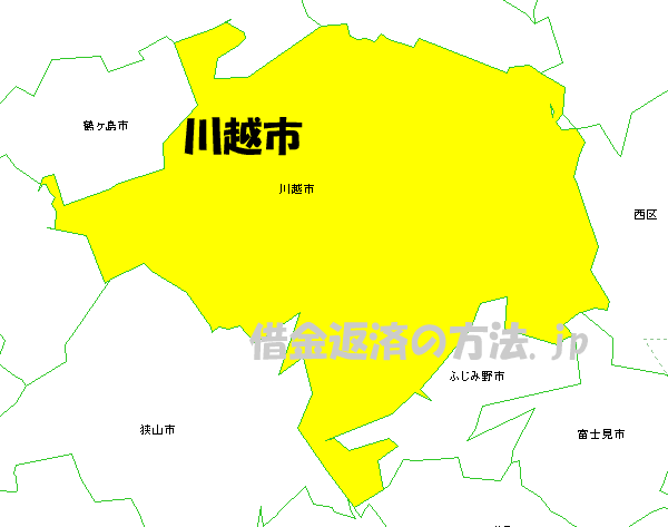 川越市の地図