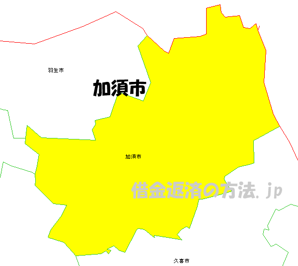 加須市の地図