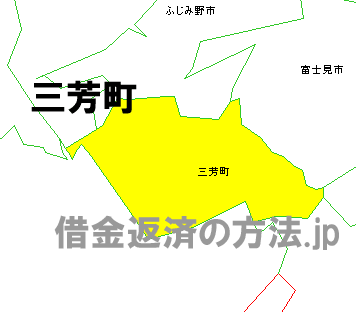 三芳町の地図