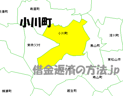 小川町の地図