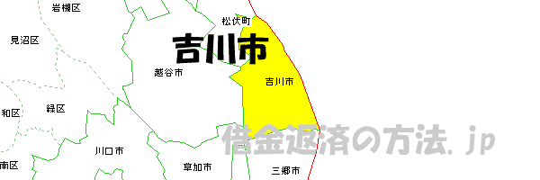 吉川市の地図
