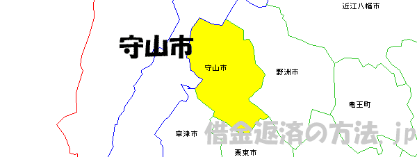 守山市の地図