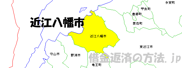 近江八幡市の地図
