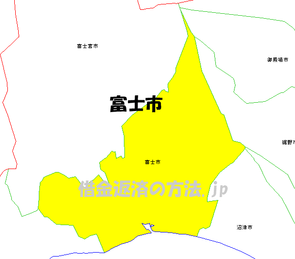 富士市の地図
