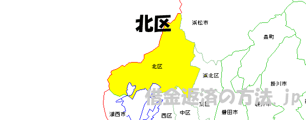 浜松市北区の地図