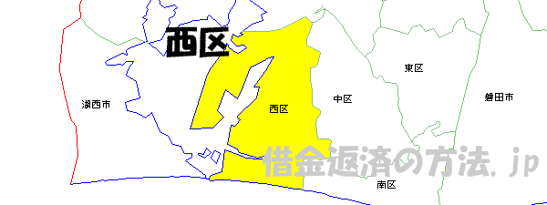 浜松市西区の地図