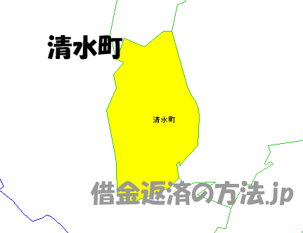清水町の地図