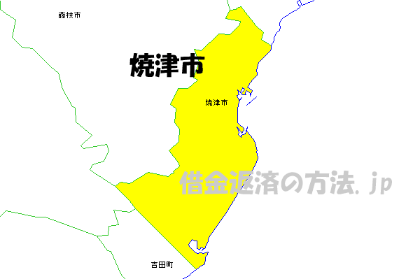 焼津市の地図