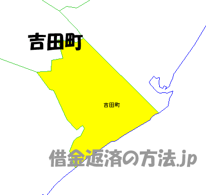 吉田町の地図