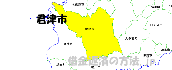 君津市の地図