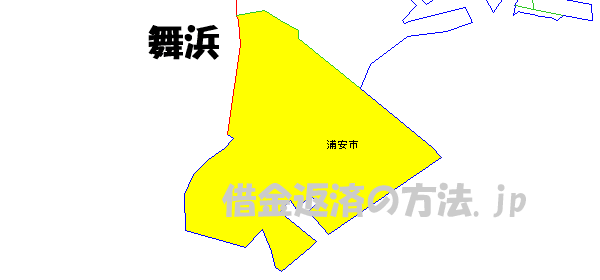 舞浜の地図