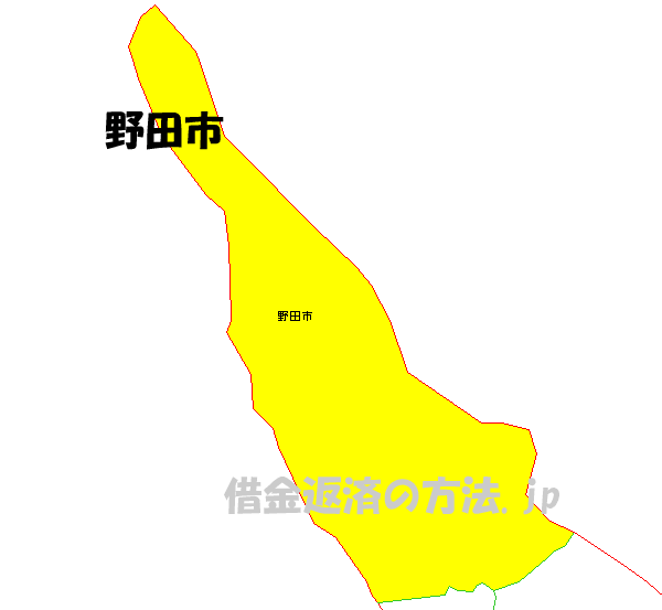 野田市の地図