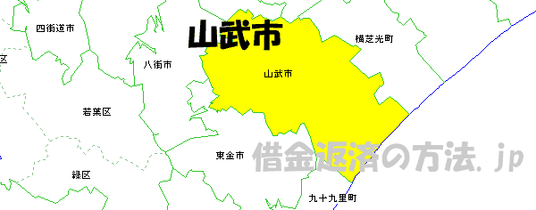 山武市の地図