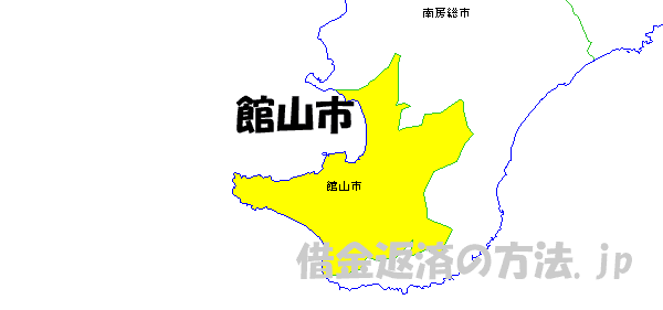 館山市の地図