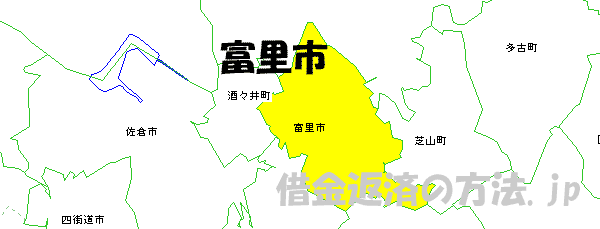 富里市の地図
