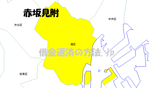 赤坂見附の地図