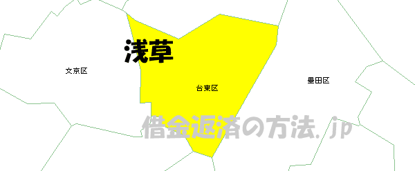 浅草の地図