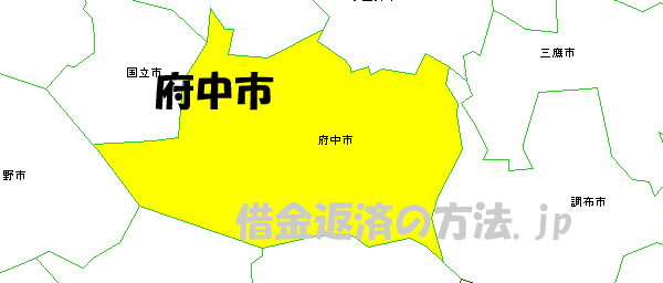 東京都府中市の地図