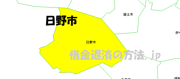 日野市の地図