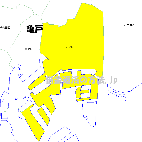 亀戸の地図