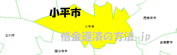 小平市の地図
