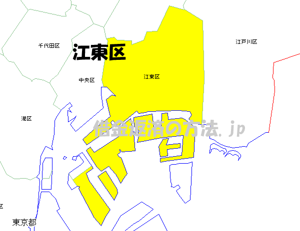 江東区の地図