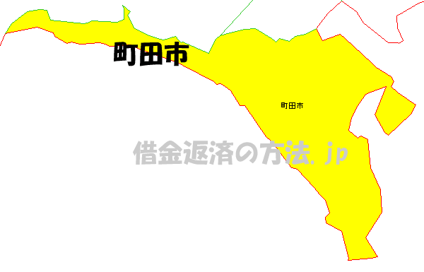 町田市の地図