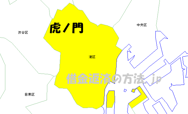 虎ノ門の地図