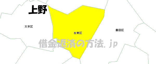 上野の地図