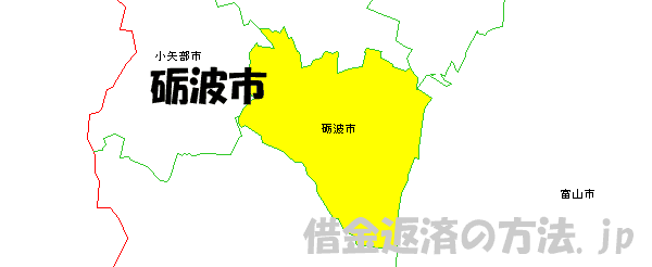 砺波市の地図