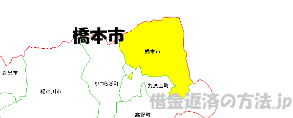 橋本市の地図