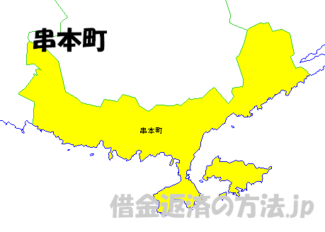 串本町の地図